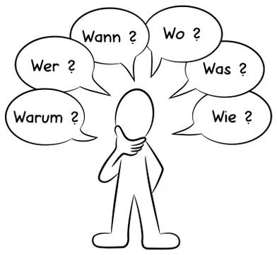 Questions Illustrazione stock