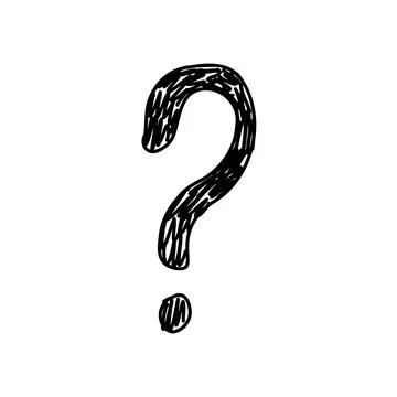 Questions marks. Hand drawn doodle ask sign set. Vector Who Why FAQ symbol Stock Illustration