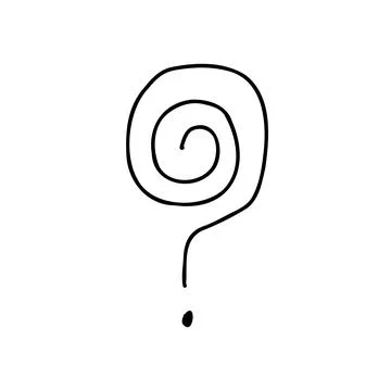 Questions marks. Hand drawn doodle ask sign set. Vector Who Why FAQ symbol Stock Illustration