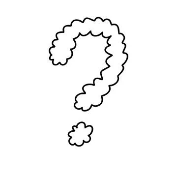 Questions marks. Hand drawn doodle ask sign set. Vector Who Why FAQ symbol Stock Illustration