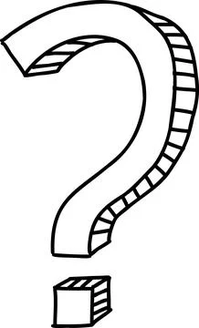 Questions marks. Hand drawn doodle ask sign set. Vector Who Why FAQ symbol Stock Illustration