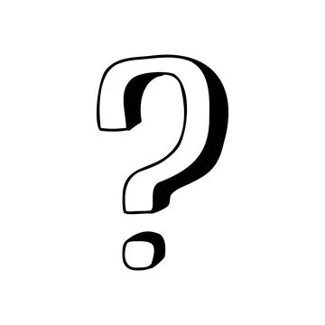 Questions marks. Hand drawn doodle ask sign set. Vector Who Why FAQ symbol Stock Illustration