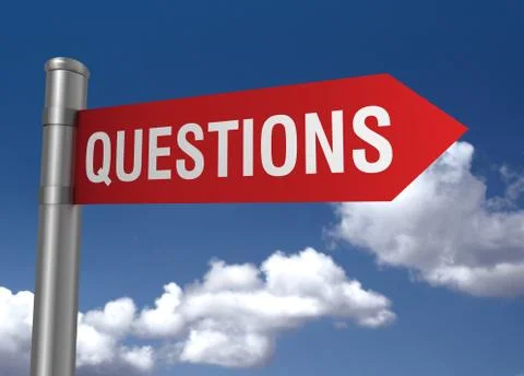 Questions road sign Stock Illustration