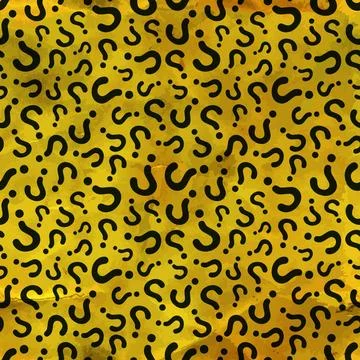 Questions. Seamless pattern. Questions. Seamless abstract background. Abst... Stock Photos