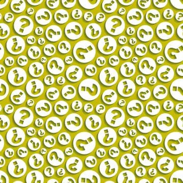Questions. Seamless pattern. Vector illustration Stock Illustration