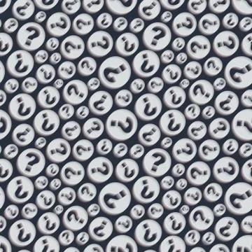 Questions. Seamless pattern. Vector illustration Stock Illustration