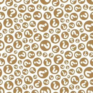 Questions. Seamless pattern. Vector illustration. Stock Illustration