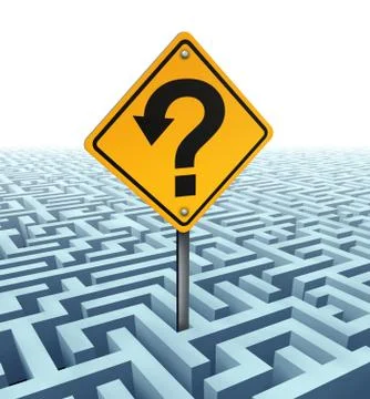 Questions searching for solutions Stock Illustration