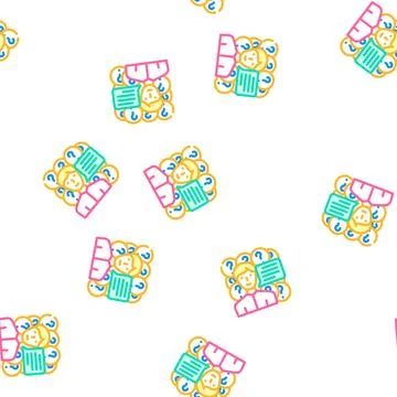 Questions for seller vector seamless pattern Stock Illustration