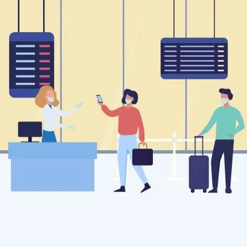 Queue ad Stock Illustration