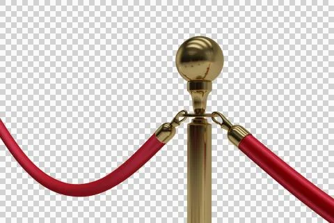 Queue barrier poles on white background Stock Photos