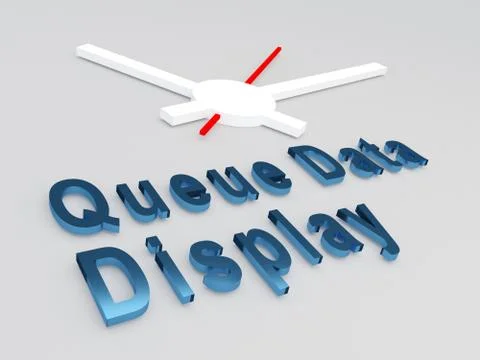 Queue Data Display concept Stock Illustration