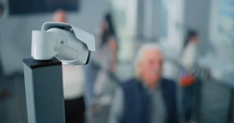 Queue of Diverse Passengers During TSA Screening Procedures. . Rack Focus on 스톡 동영상 306717650