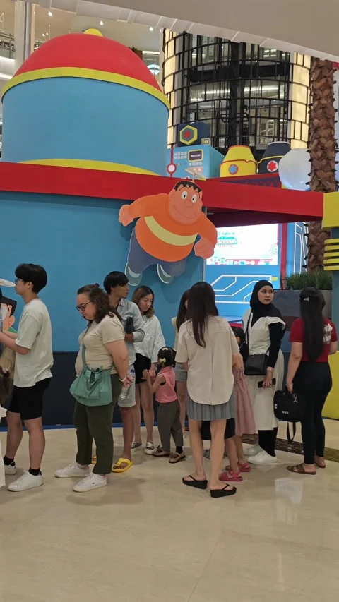 A queue for an event Stock Footage 316579635