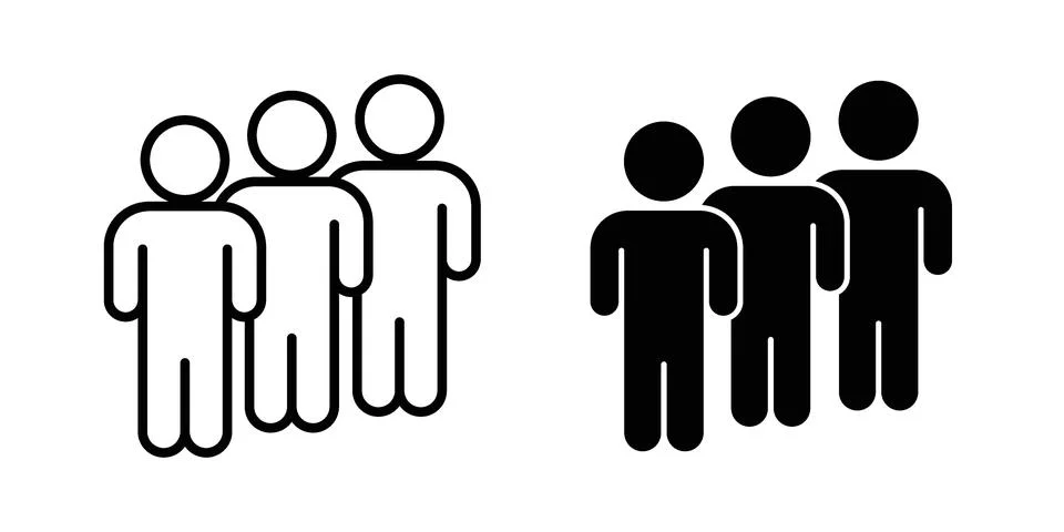 Queue icon set. Vector EPS 10 Stockillustratie