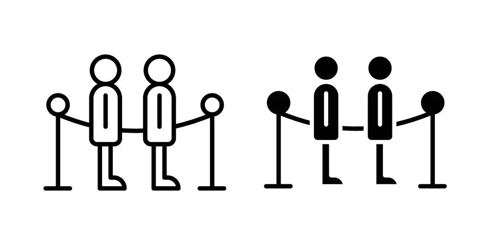 Queue icon vector design. EPS10 Illustrazione stock