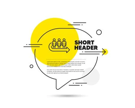 Queue line icon. People waiting sign. Vector Illustrazione stock