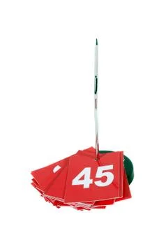 Queue number forty-five 库存照片