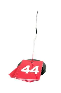 Queue number forty-four Stock Photos