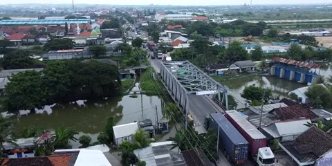Queues of transport vehicles Stock Footage 194994351