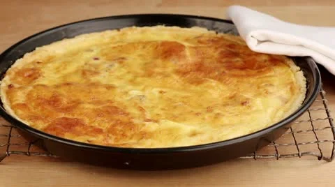 Quiche Lorraine Stock Footage 24670438