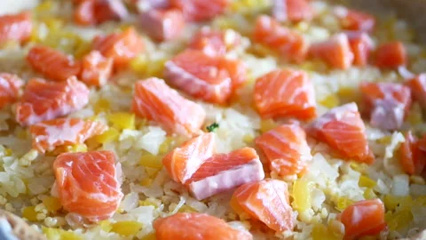 Quiche pie Stock Footage 165238019