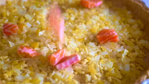 Quiche pie Stock Footage 165238021