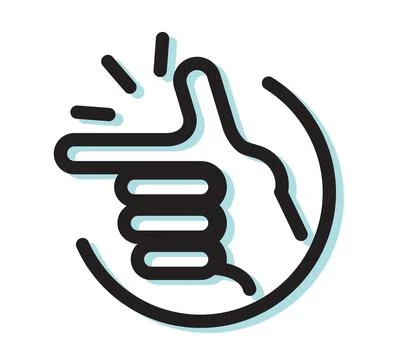 Quick Access - Finger Snap Stock Icon Illustrazione stock