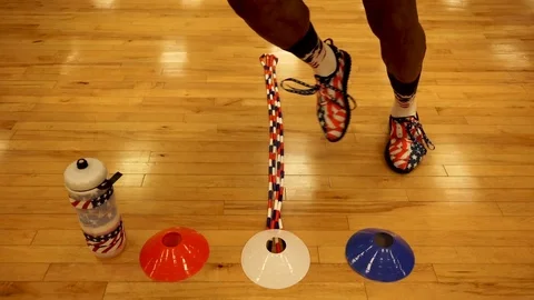 Quick agility step Stock Footage 126308420