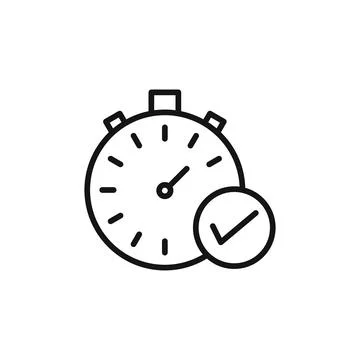 Quick approval icon logo sign vector outline Illustrazione stock