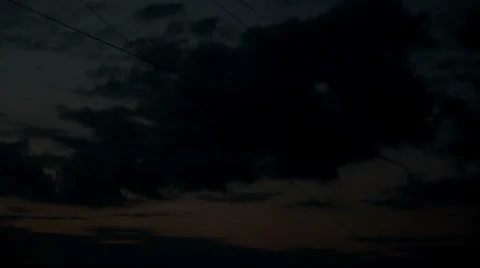 Quick approximation of the night Stock Footage 34750890