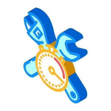 Quick assembly isometric icon vector illustration Stock Illustration
