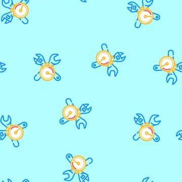 Quick assembly vector seamless pattern Stock Illustration