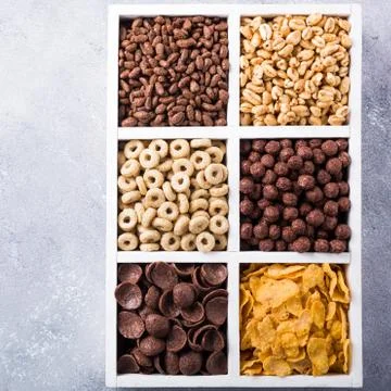 Quick breakfast cereals 스톡 사진