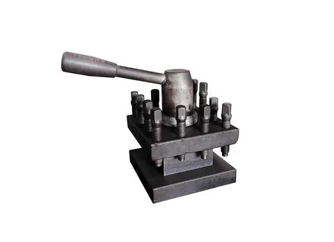 Quick change tool post of metal lathe Foto stock