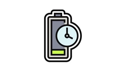 Quick charge enabled color icon animation Stock Footage 326115716
