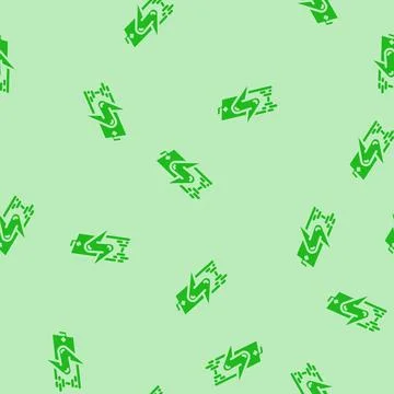 Quick charge enabled glyph vector seamless pattern イラスト素材