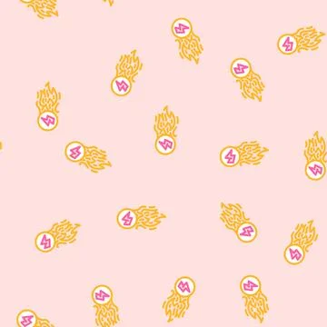 Quick charge enabled vector seamless pattern Stock Illustration