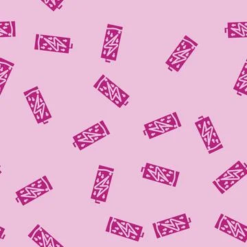 Quick charge technology glyph vector seamless pattern Stock Illustration