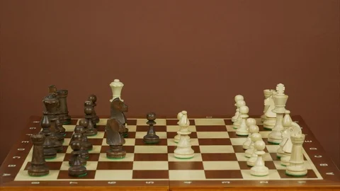 Quick checkmate. Stop motion Stock-Footage 89712621