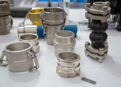 Quick connect fitting coupling Stock Photos