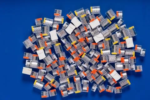 Quick connect terminals wire cable Wire Connectors Universal Compact Wiring C Stock Photos