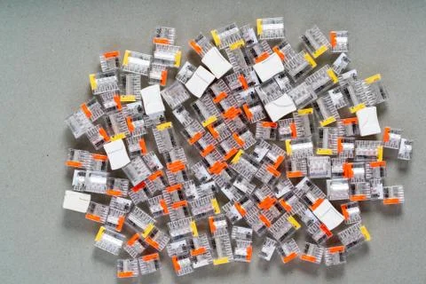 Quick connect terminals wire cable Wire Connectors Universal Compact Wiring C Foto stock