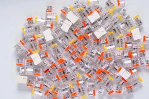 Quick connect terminals wire cable Wire Connectors Universal Compact Wiring C Foto stock