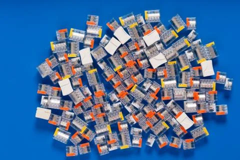 Quick connect terminals wire cable Wire Connectors Universal Compact Wiring C Stock Photos