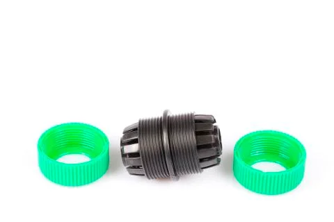 Quick connection to connect two hoses to water the garden Foto stock
