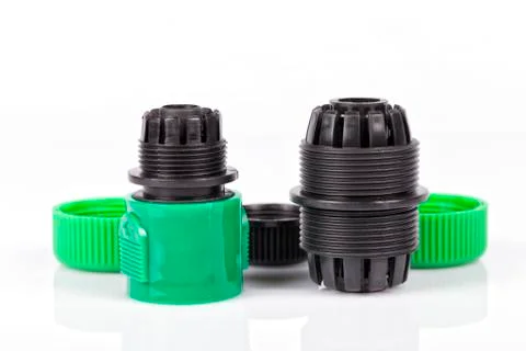 Quick connections without tools to connect water hoses Foto stock