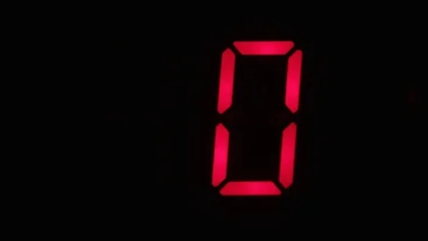 Quick countdown from sixteen to zero. Stock Footage 83268240