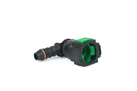 Quick coupler set isolated on white background Stock Photos