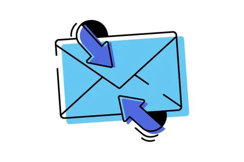 Quick data transfer linear icon. Easy to edit line icon showing transfer. Stock Illustration